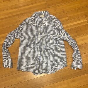 Elegant Striped Button-Down Shirt